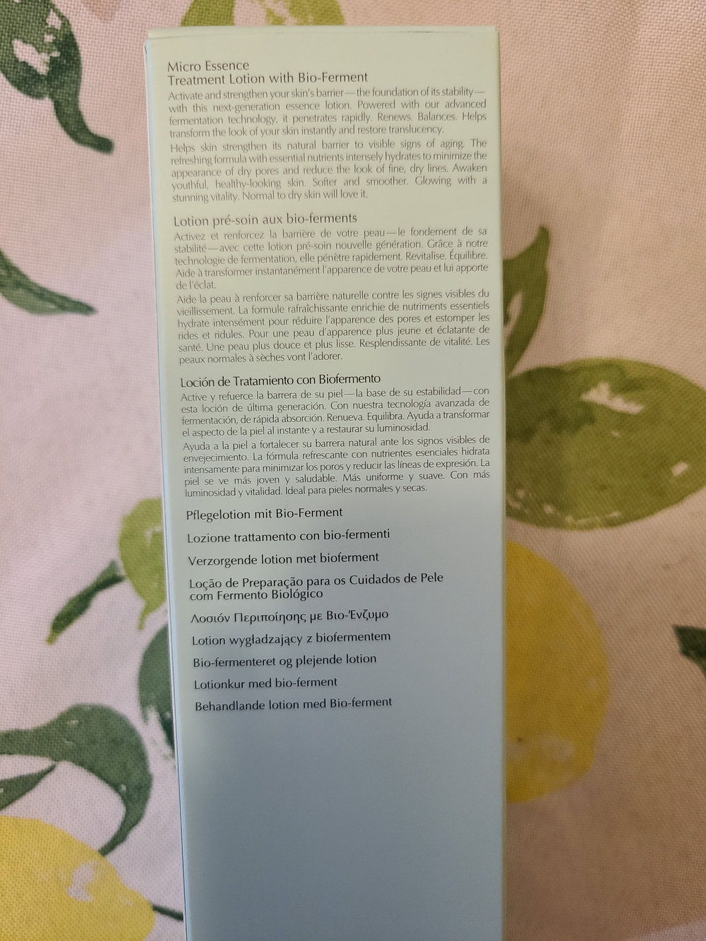 Estee Lauder Micro Essence Treatment Lotion – White with Blue Accents - Picture 3 of 4